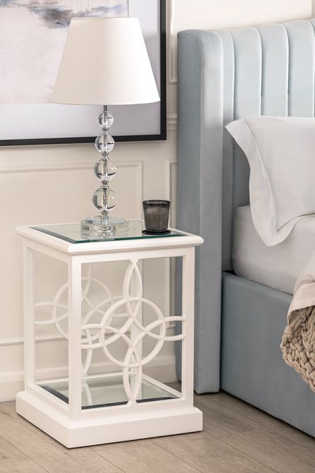 Etienne Table d'appoint – Blanc-view2