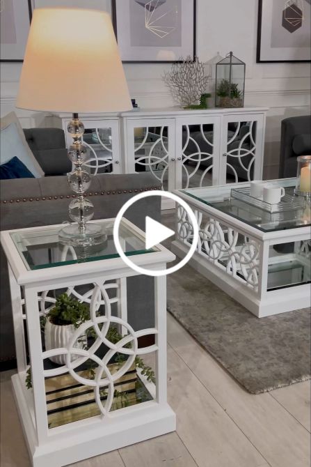 Etienne Table d'appoint – Blanc-view3