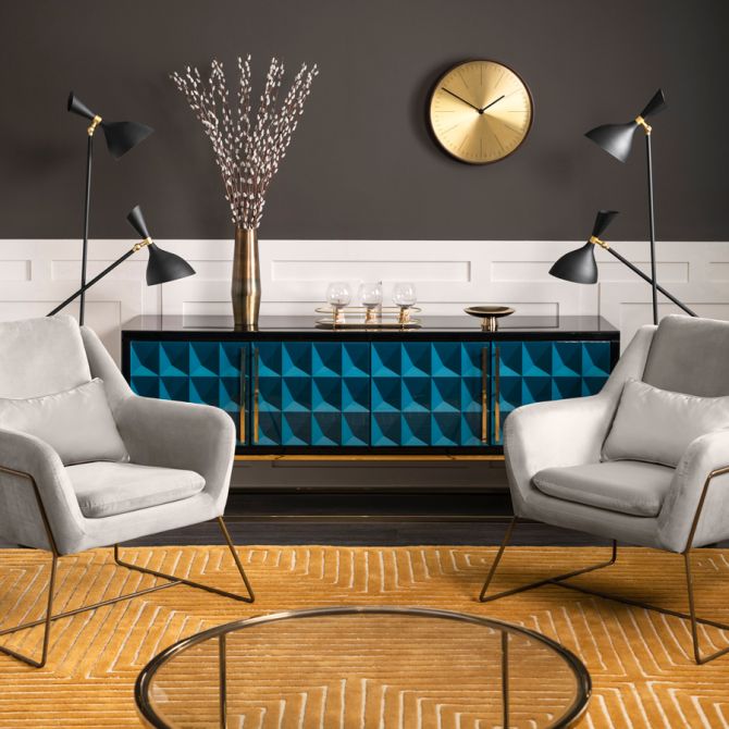 Mentosa Poltrona Grigia-view1