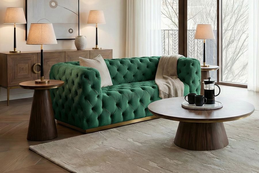 Frankfurt - Sofá de dos plazas - Verde botella-view2