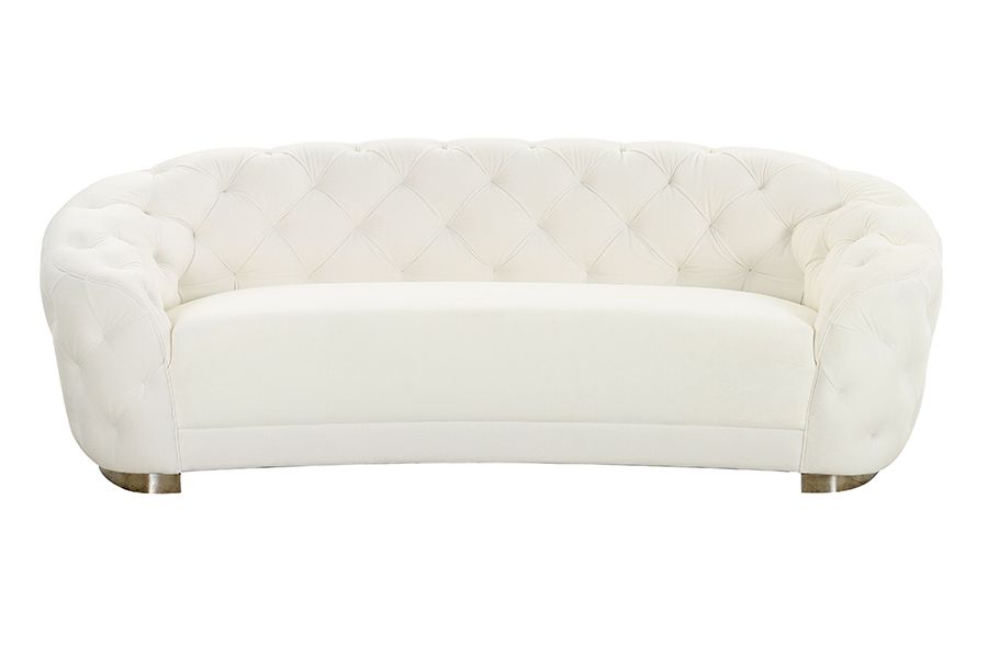Deep store white sofa