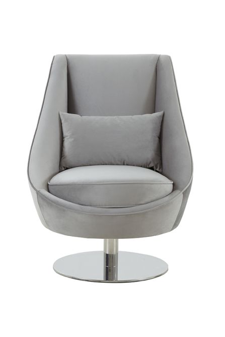 (ID:37461) Finley Swivel Chair - C-341 - Dove grey-view2