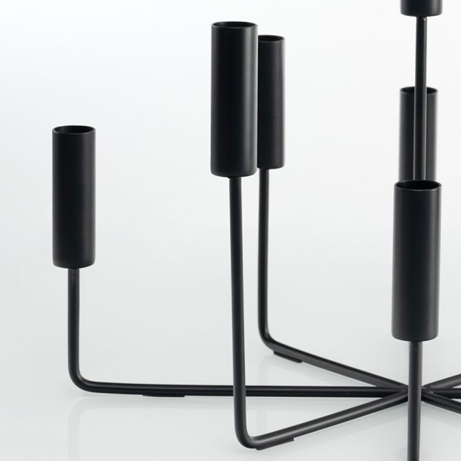 Fiori Candelabra Black -view3