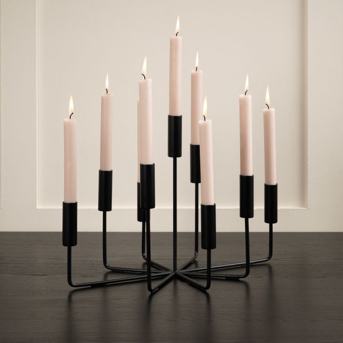 Fiori Candelabra Black -view2