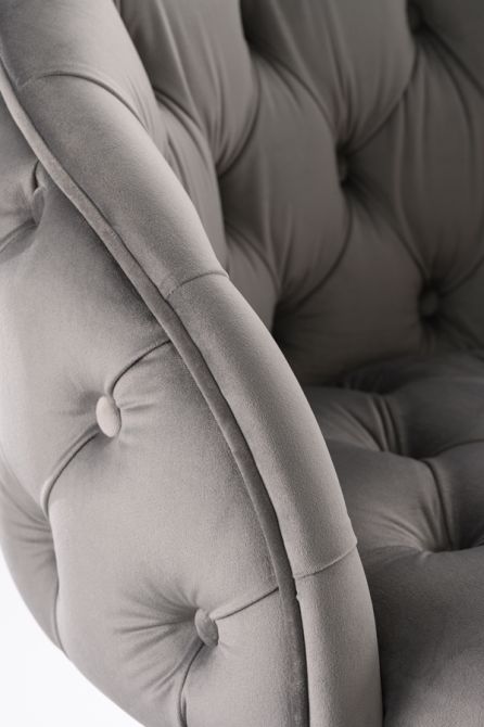 Frankfurt Barstol - Dove Grey - Bas i Silver  -view5