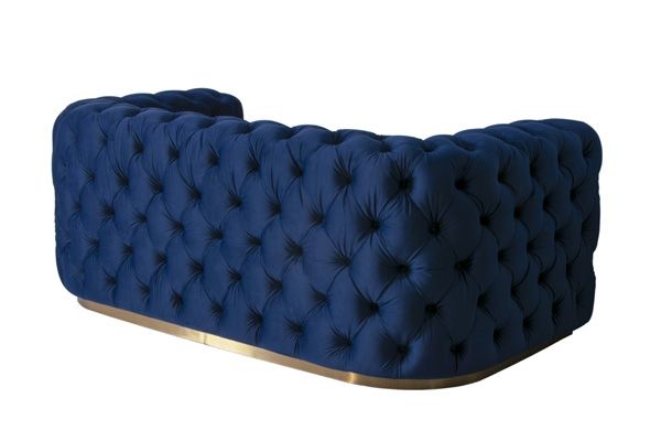 Frankfurt Two Seat Sofa - Navy Blue - Image #0