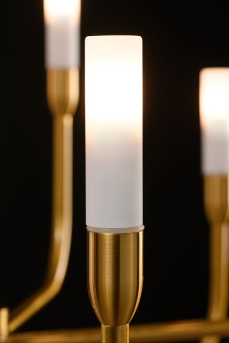 Gracia Hanglamp Messing met 12 Lampen - Beeld #0