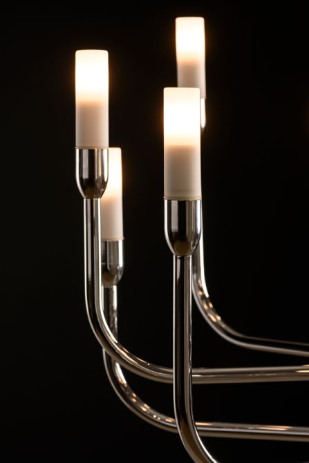 Gracia Hanglamp Chroom met 12 Lampen - Beeld #0