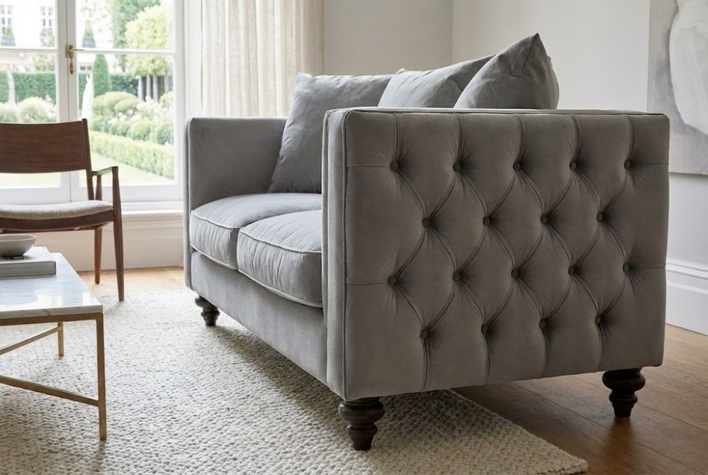 Ascot - Sofá de tres plazas - Gris paloma-view3