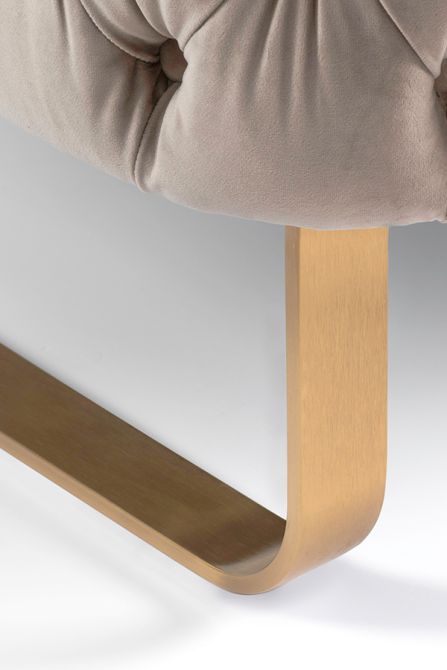 Grosvenor Sofá de dos plazas - Topo - Latón Cepillado-view7