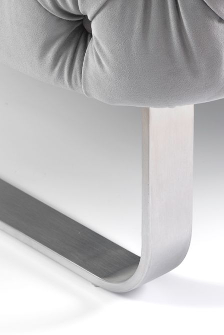 Grosvenor 2-Sitzer Sofa - Taubengrau - Silber-view7