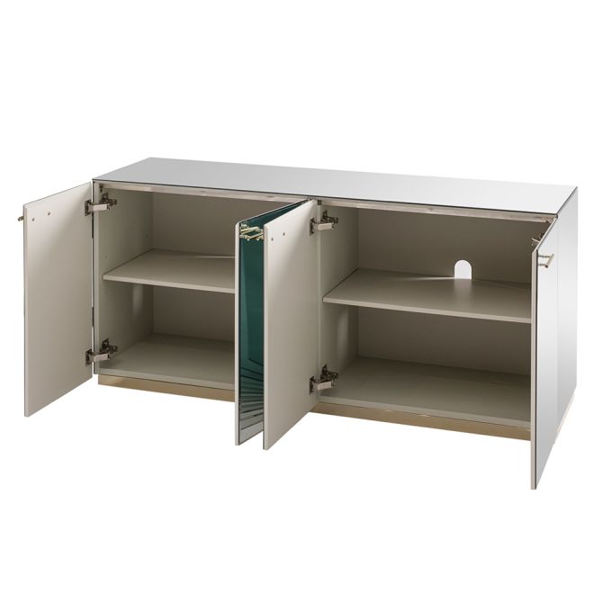 Harper Dressoir van Spiegelglas met Champagne Gouden Details-view4