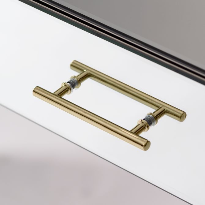 Harper Konsolbord i Spegelglas – Detaljer i Champagneguld-view3