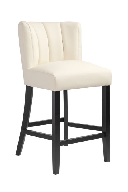 Hatfield Set de 2 tabourets de comptoir - Faux Cuir Beige-view2