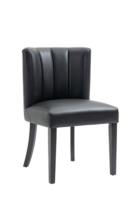 Rocco Black Dining Table and 6 Hatfield Black Faux Leather Chairs-view4