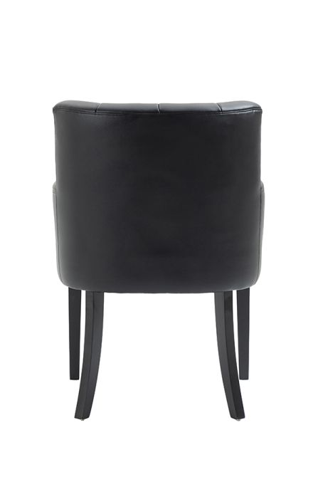 Hatfield - Carver Sessel - Schwarzes Kunstleder     -view6