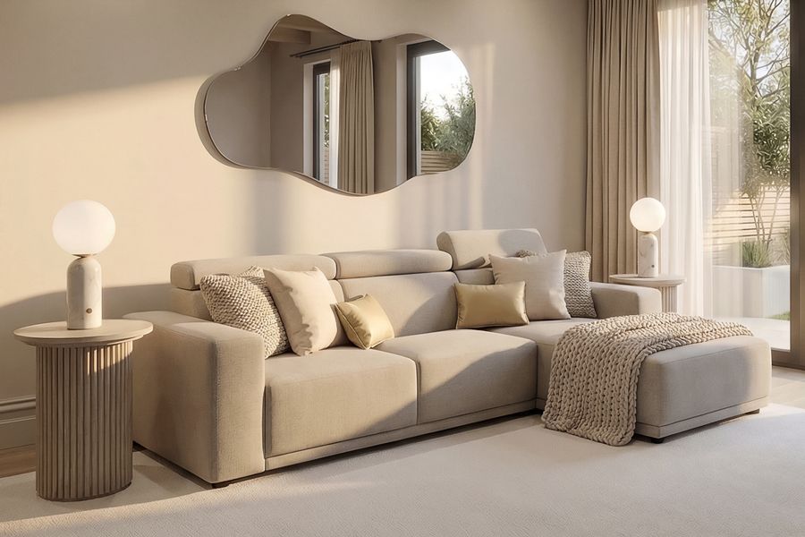 Heather Right hand Corner Sofa - Taupe -view3