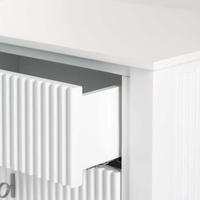 Heidi Nachtkastje Wit - Messing/Zilver -view11