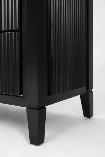 Heidi Black Chest of Drawers Brass/Silver - Image #0