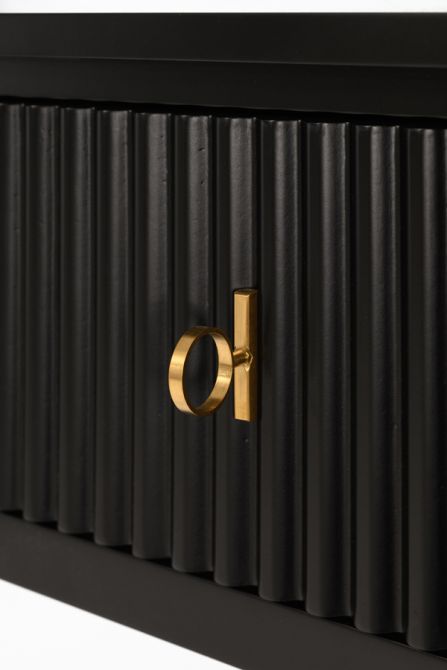 Heidi Konsolentisch Schwarz - Messing/Silber-view6