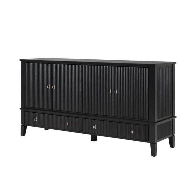 Heidi Sideboard - Svart - Mässing/Silver -view7