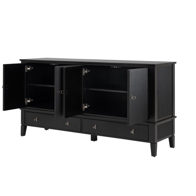 Heidi Sideboard - Svart - Mässing/Silver -view4