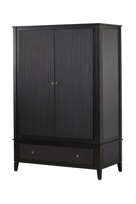 Heidi Black Wardrobe Brass/Silver -view3