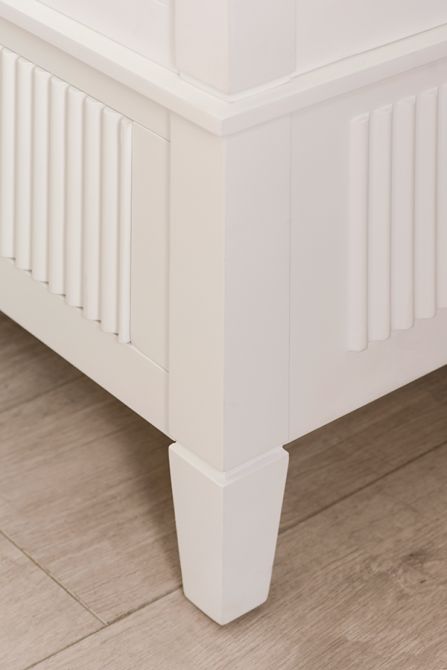 Heidi Kleiderschrank Weiß - Messing/Silber-view4