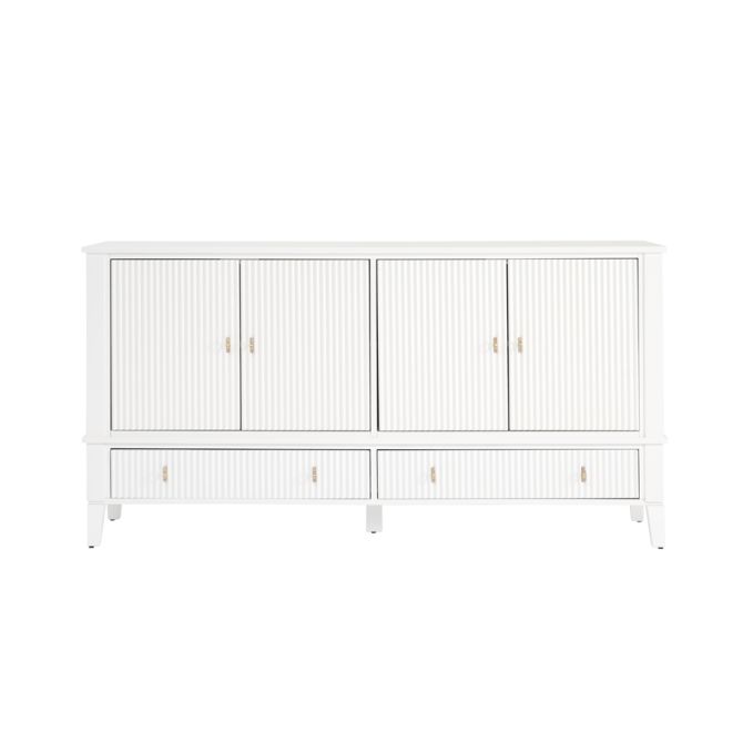 Heidi Dressoir Wit - Messing/Zilver-view5