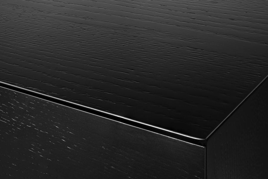 Inga Console flottante en chêne - Noir-view5