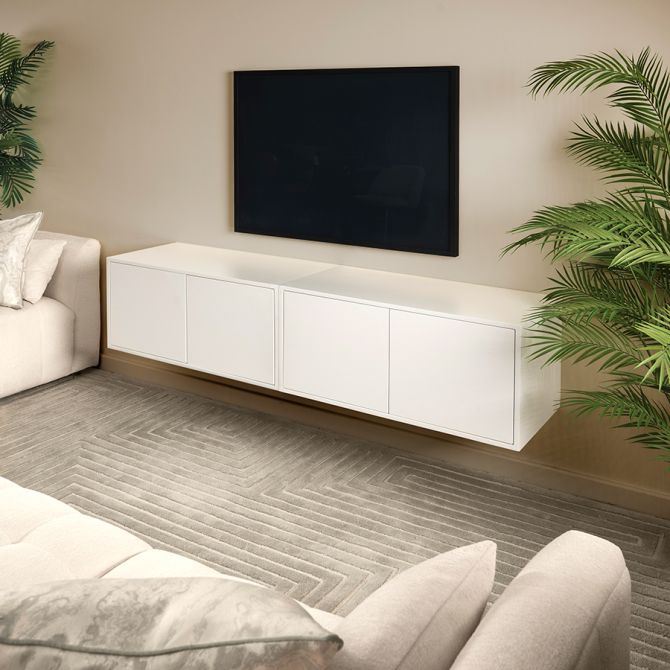 Inga Hänge-Sideboard/Paar – Weiß-view2