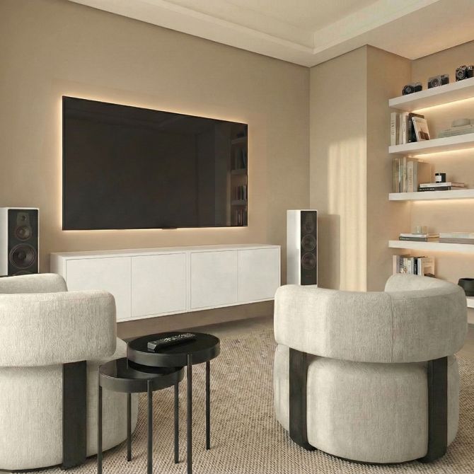 Set of 2 Inga White Floating Sideboards-view2