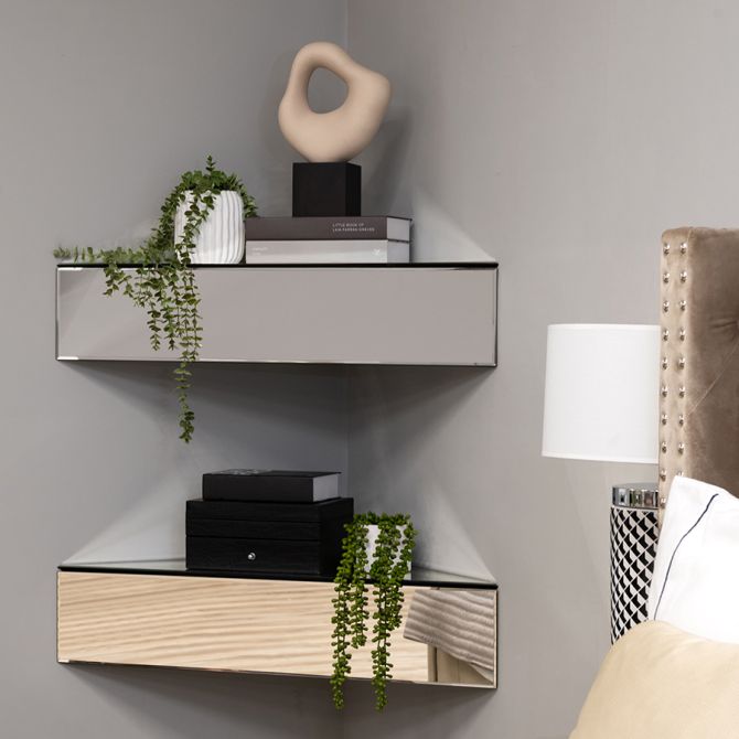 Inga Väggmonterad Hörnenhet - Spegelglas-view2