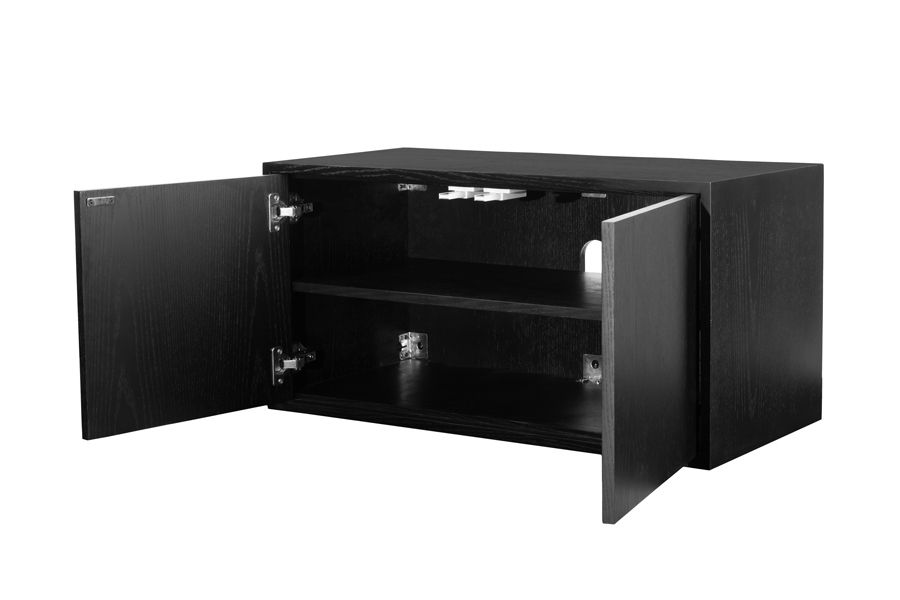 Inga Black Oak Floating Sideboard -view5