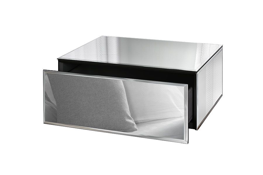 Inga Mirrored Floating Bedside / Console / Shelf / Storage System - Image #0