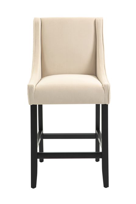 Chatsworth Thekenhocker – Kreideweiß – Diamant-view2