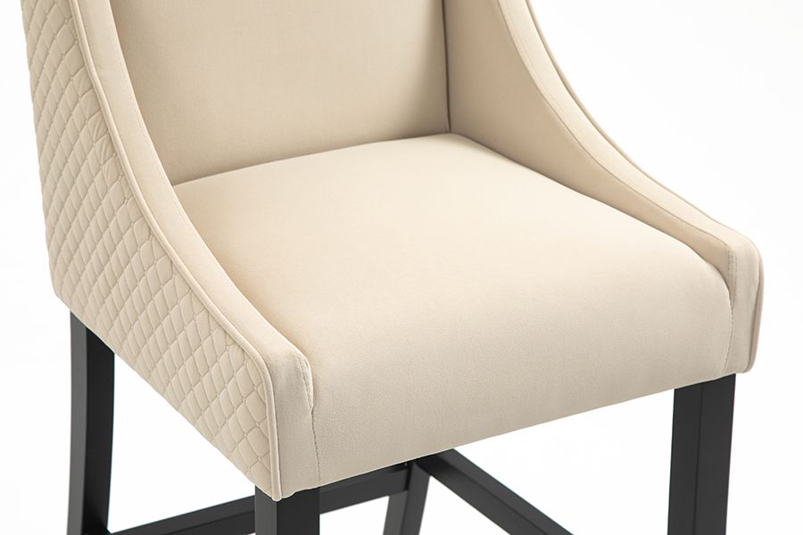 Chatsworth Thekenhocker – Kreideweiß – Diamant-view6