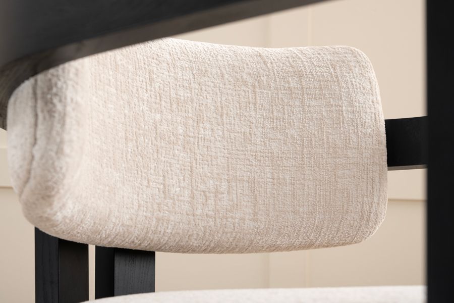 Jolie Matstol - Light Taupe - Svart Ram-view6