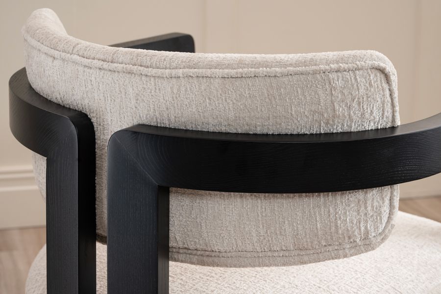 Jolie Matstol - Light Taupe - Svart Ram-view8