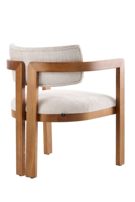 Jolie Sedia da pranzo - Talpa chiaro - Castagno-view4