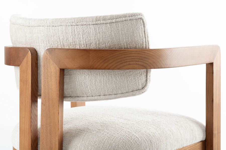 Jolie Sedia da pranzo - Talpa chiaro - Castagno-view6