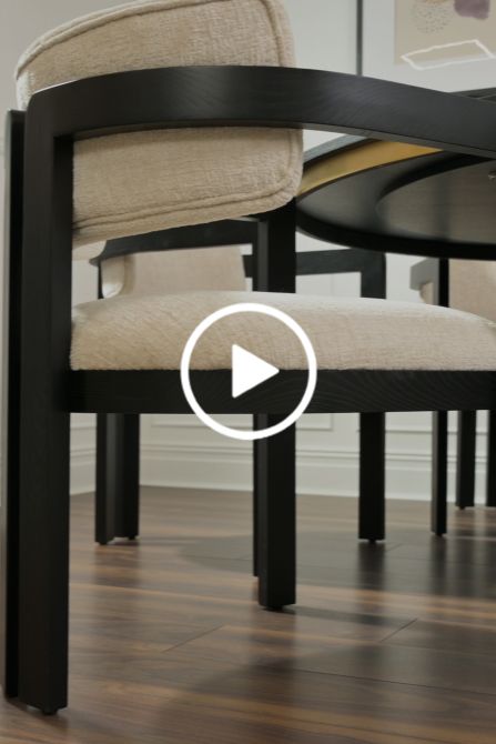 Jolie Matstol - Light Taupe - Svart Ram-view5