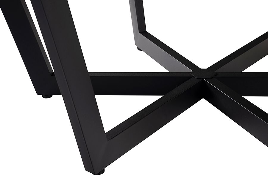 Juno Circular Dining Table and 6 Vista Dining chairs-view5