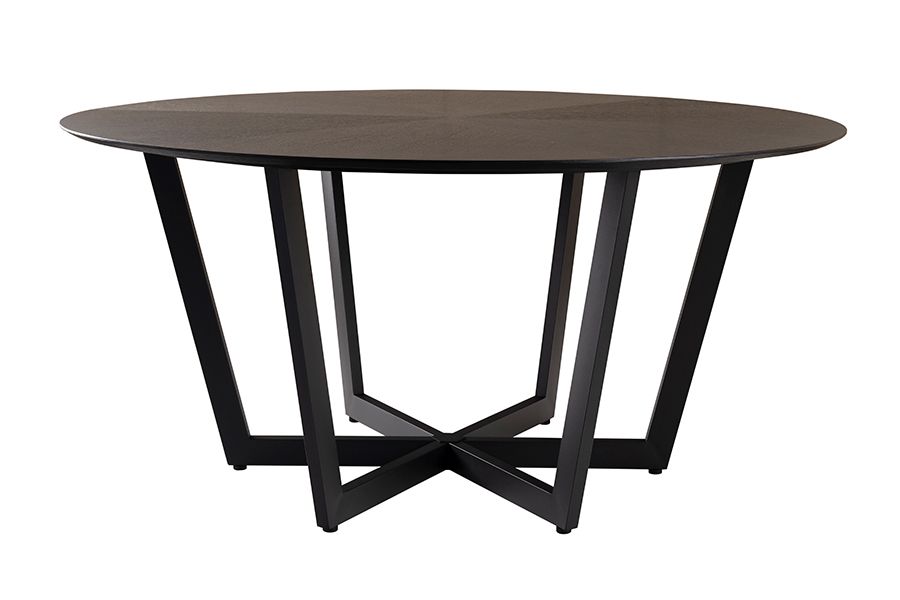 Juno Circular Dining Table and 6 Vista Dining chairs-view2