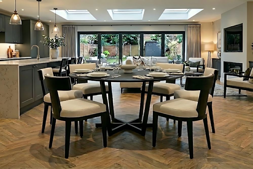 Vista Silla de comedor con reposabrazos - Marfil-view8