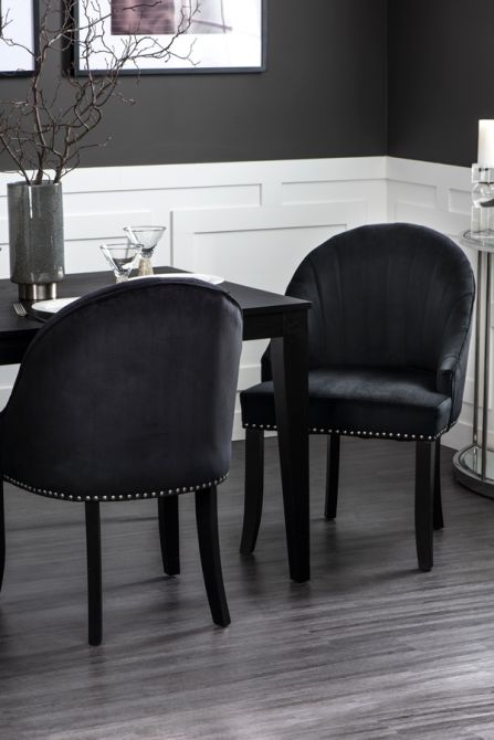 Kariss Black Upholstered Chair - Image #0
