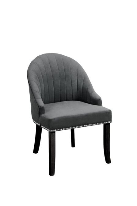 Kariss Smoke Grey Upholstered Chair - Image #0