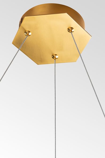 Alveare Suspension LED en laiton-view5