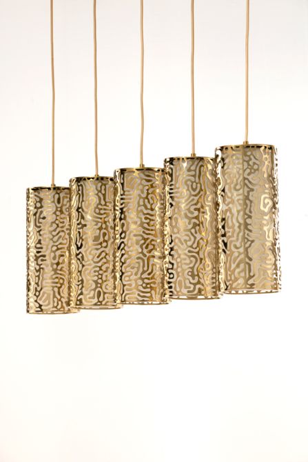 Moray Lámpara Colgante con Cinco Luces Latón-view6