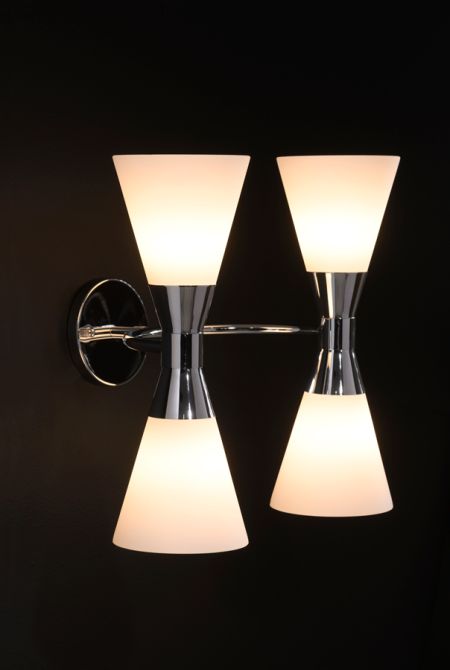 Camille Lampe murale double en argent-view3